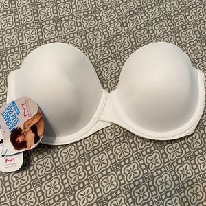 Strapless White Bra